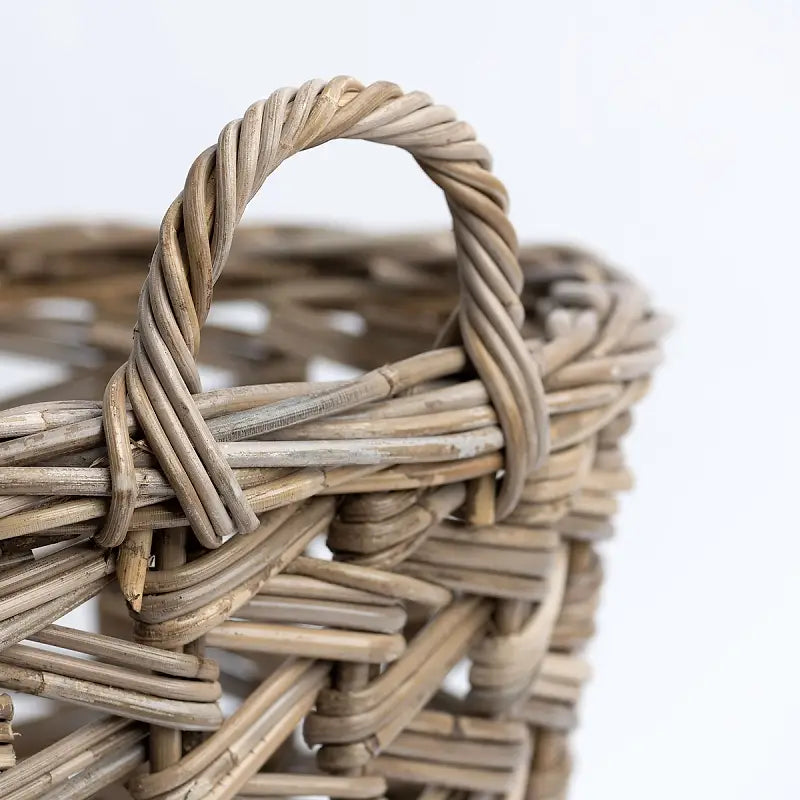 wicka | portabello herringbone weave kubu basket