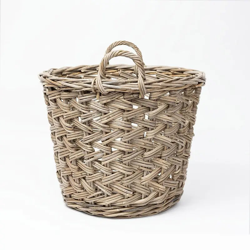 wicka | portabello herringbone weave kubu basket