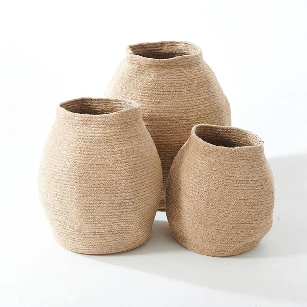 Jute Floor Basket | Set of 3