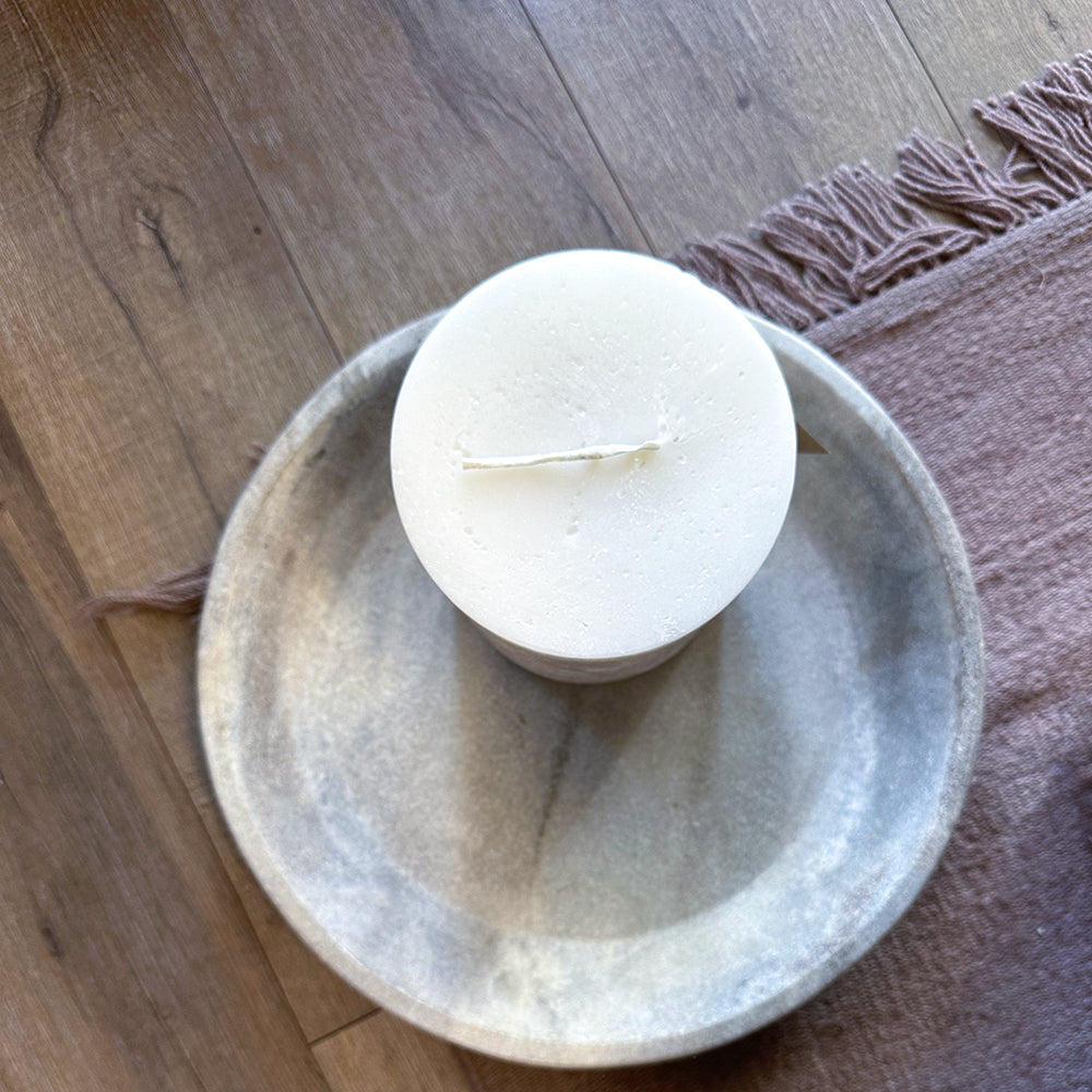 Simple Round Marble Dish