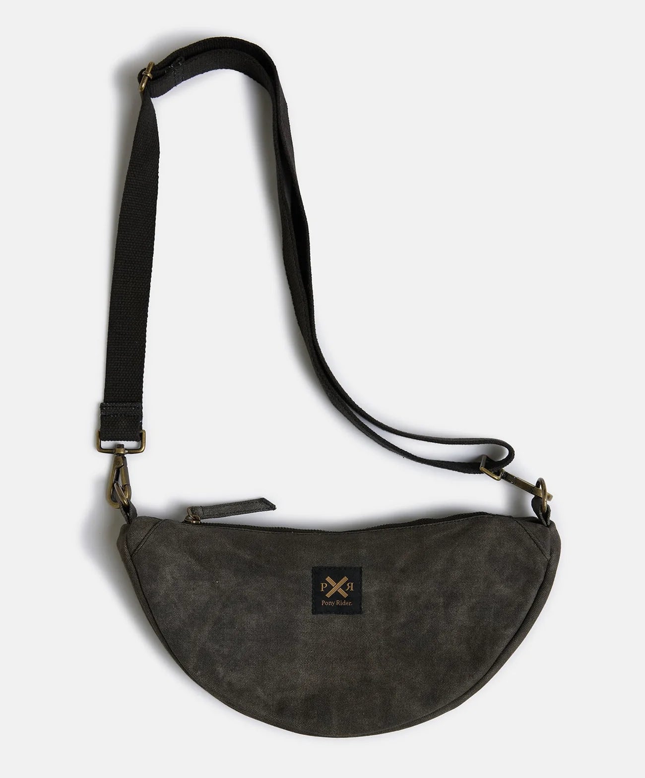 pony rider slow road shoulder bag | black