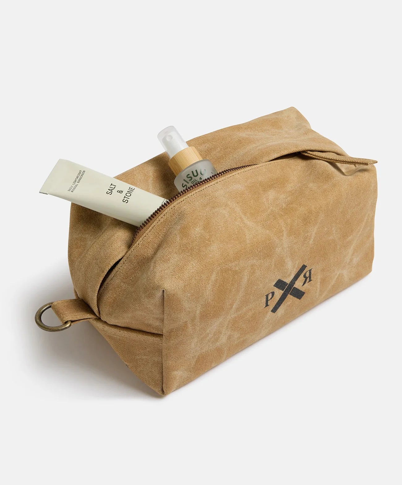 pony rider slow road duffle toiletry bag | clay