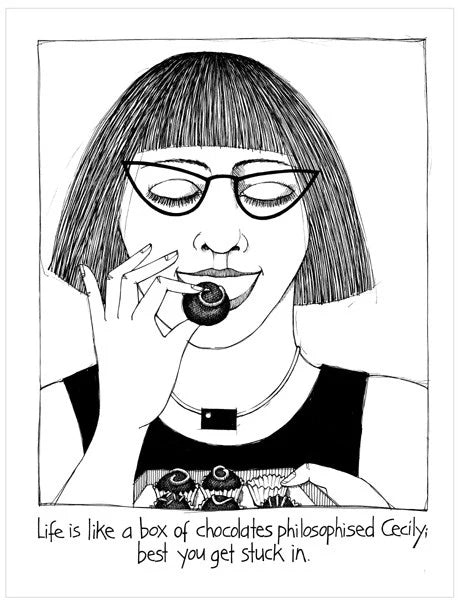 Cecily Tea Towel | Box Of Chocolates