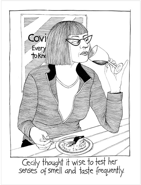 Cecily Tea Towel | Senses Smell And Taste