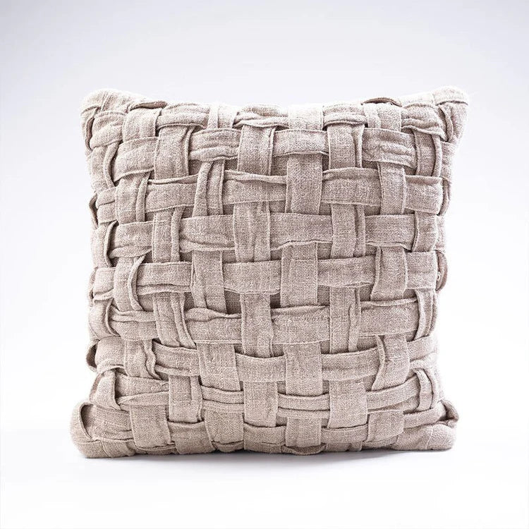 Crosier Handwoven Linen Cushion 50 x 50cm