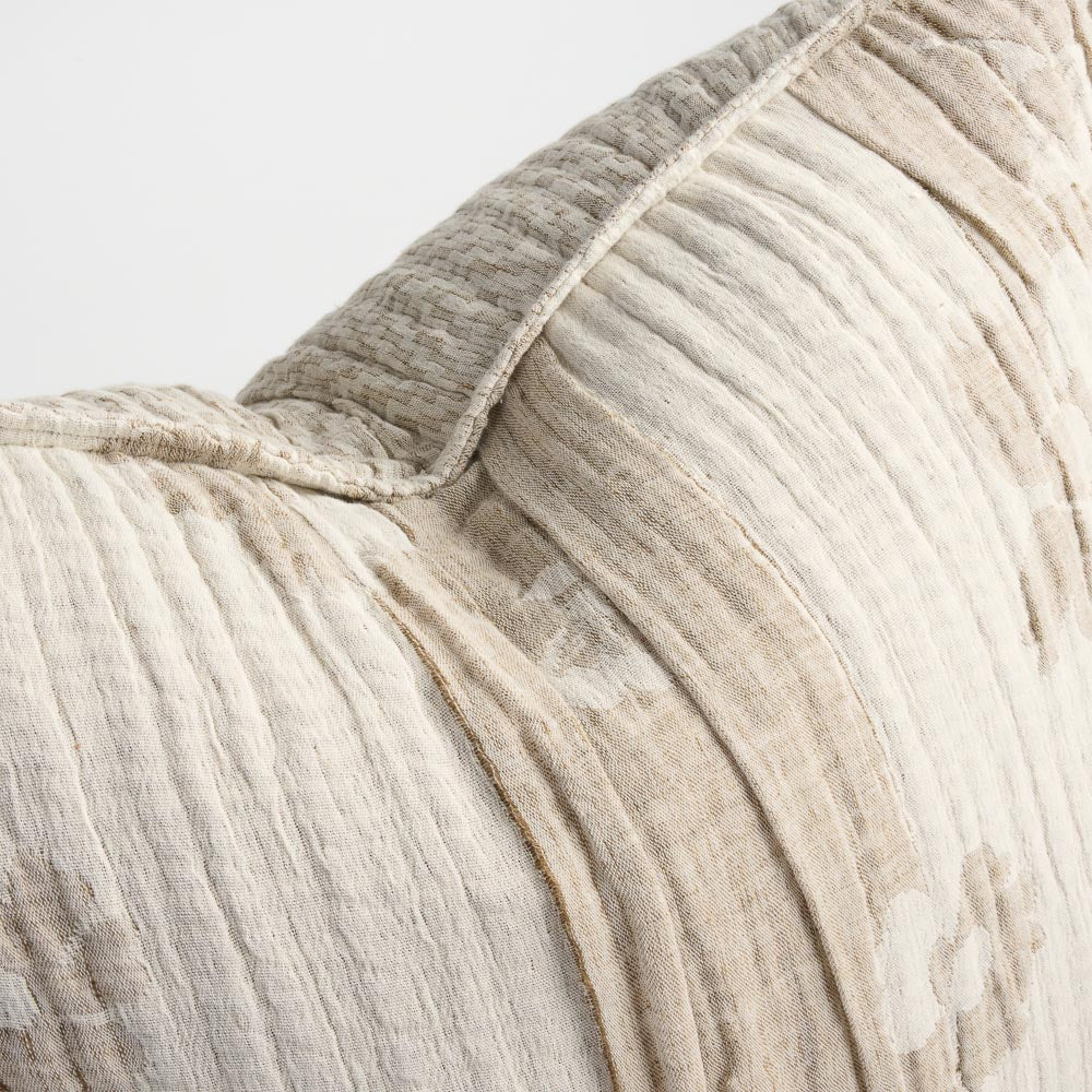 Blossom Reversible Cushion | Chocolate Ivory