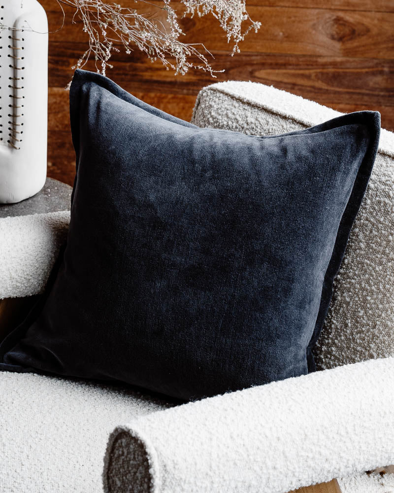 Evelyn Velvet Cushion | Midnight