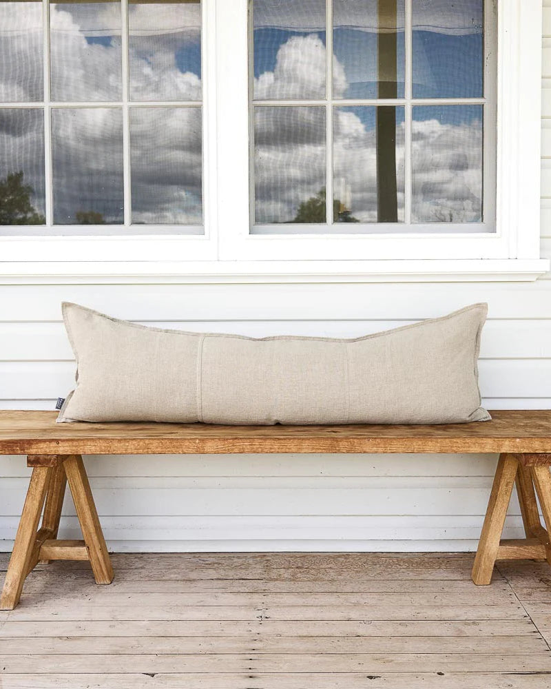 Luca Linen Long Lumbar | Natural