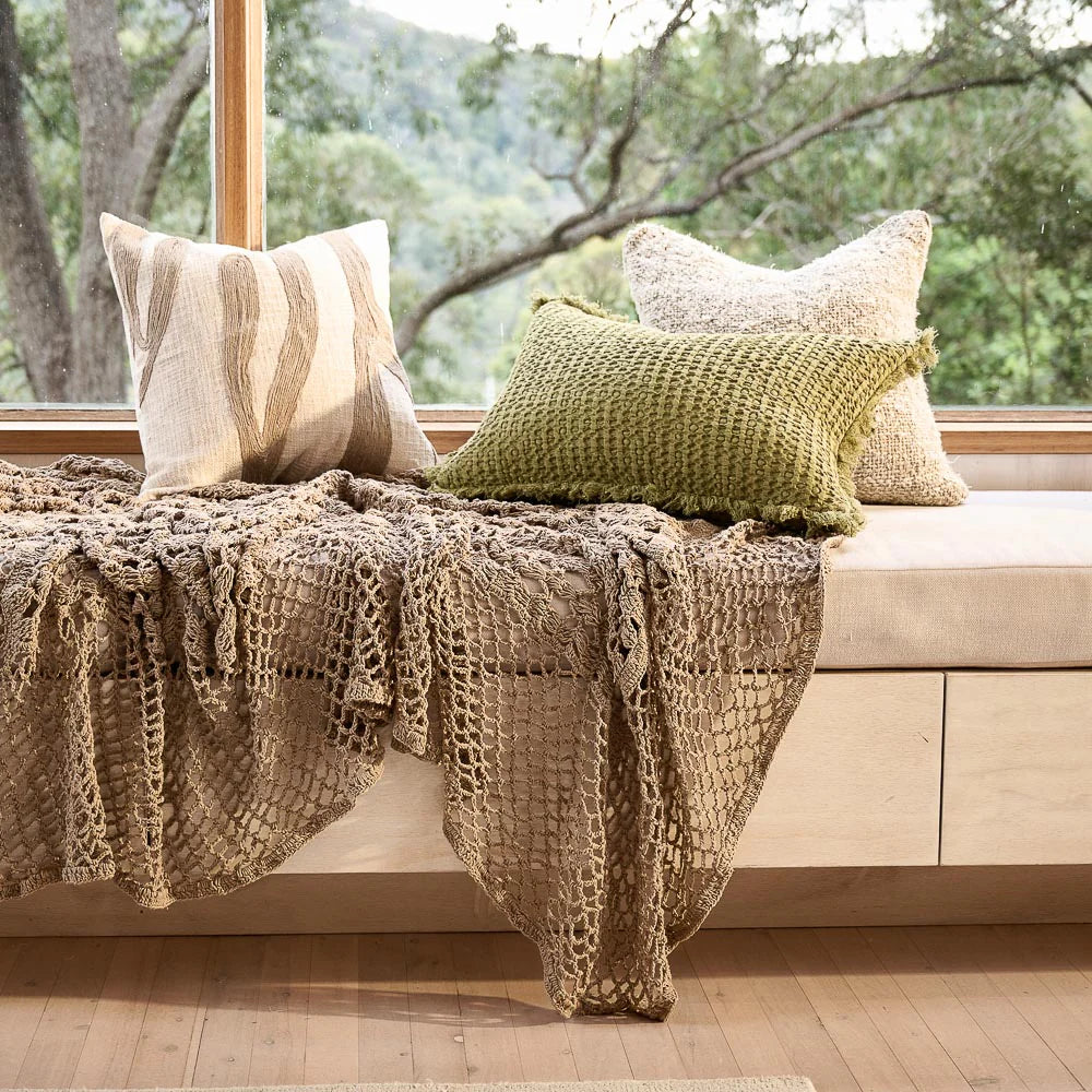 Zanth Cushion | Natural - Ivory