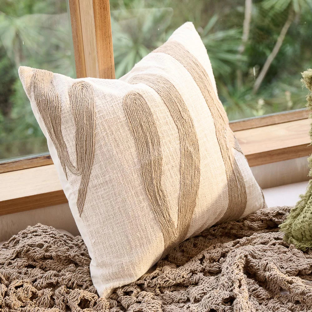 Zanth Cushion | Natural - Ivory