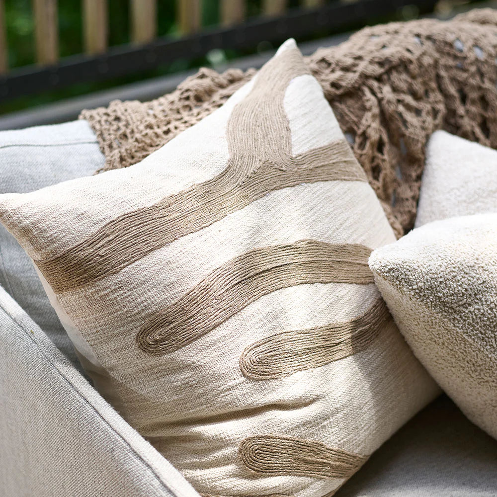 Zanth Cushion | Natural - Ivory