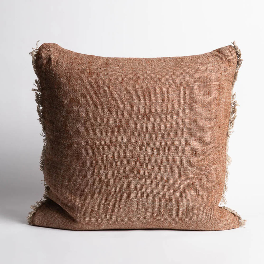 Tabako Linen Cushion | Tobacco