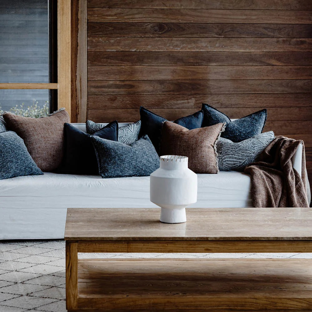 Tabako Linen Cushion | Tobacco