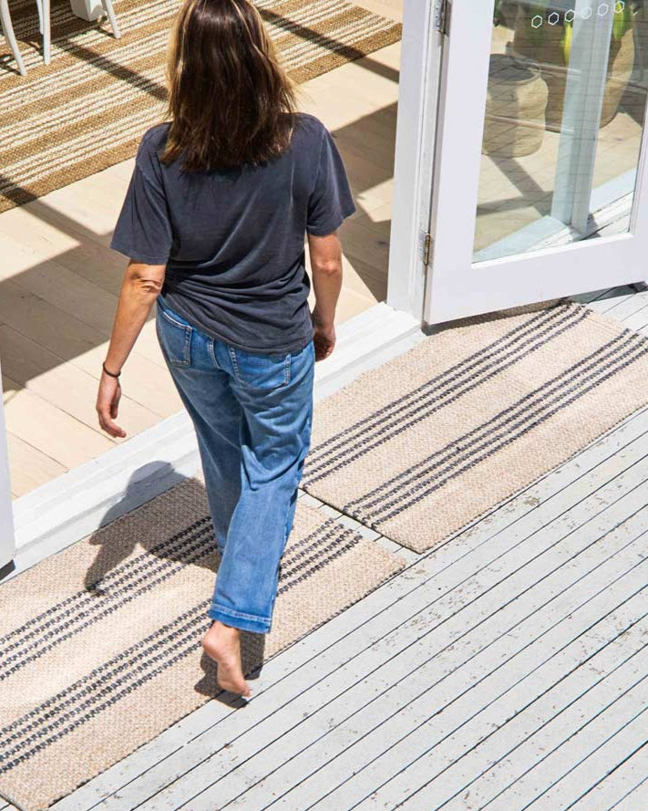 zebra home | macintosh stripe doormat