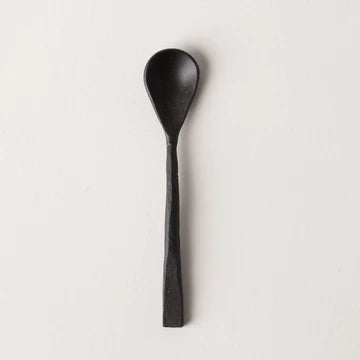 Iron Hammered Salt Spoon