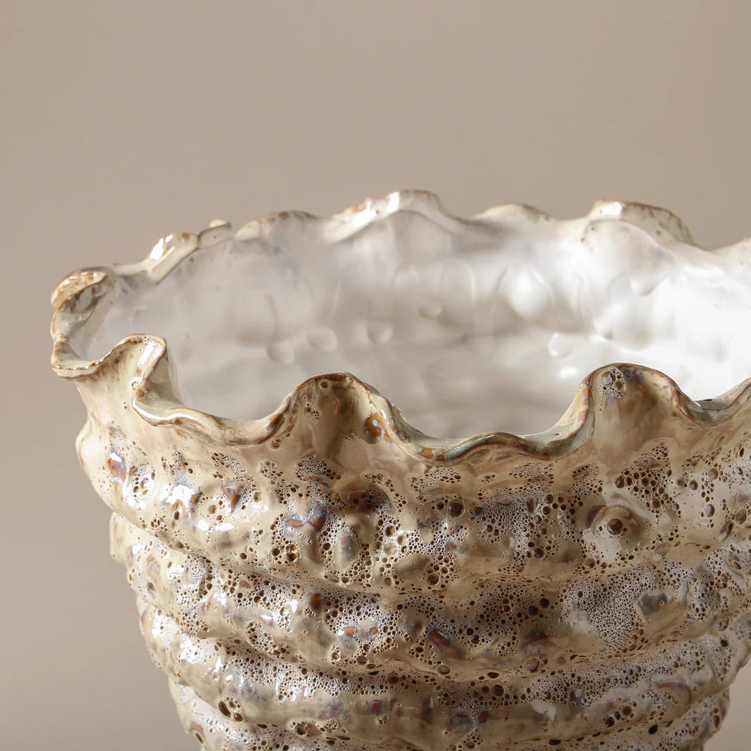 Indigo Love Nautilus Vase