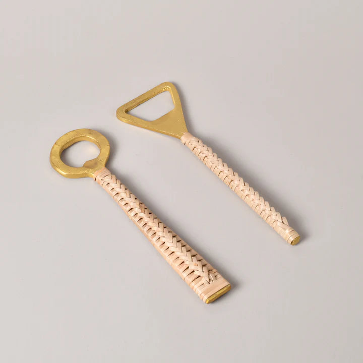 Bottle Opener Rattan Handle