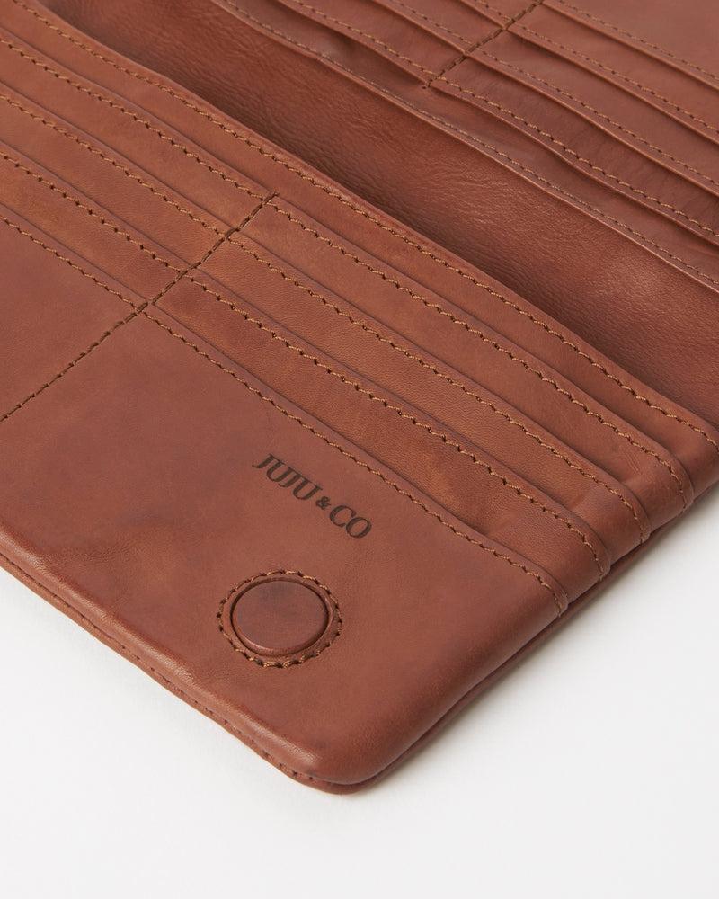 Juju & Co Capri Wallet - Large - Cognac
