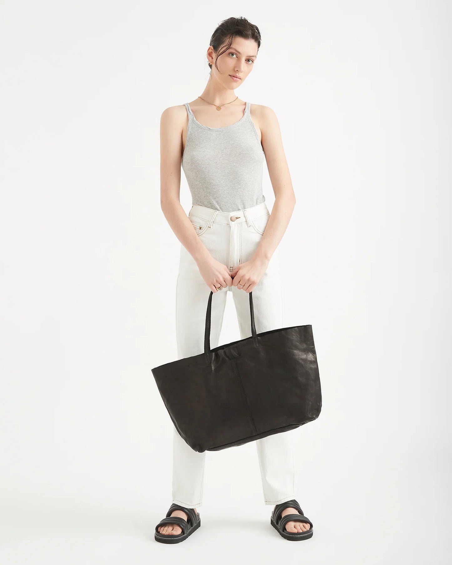 Juju & Co Unlined Tote - Black