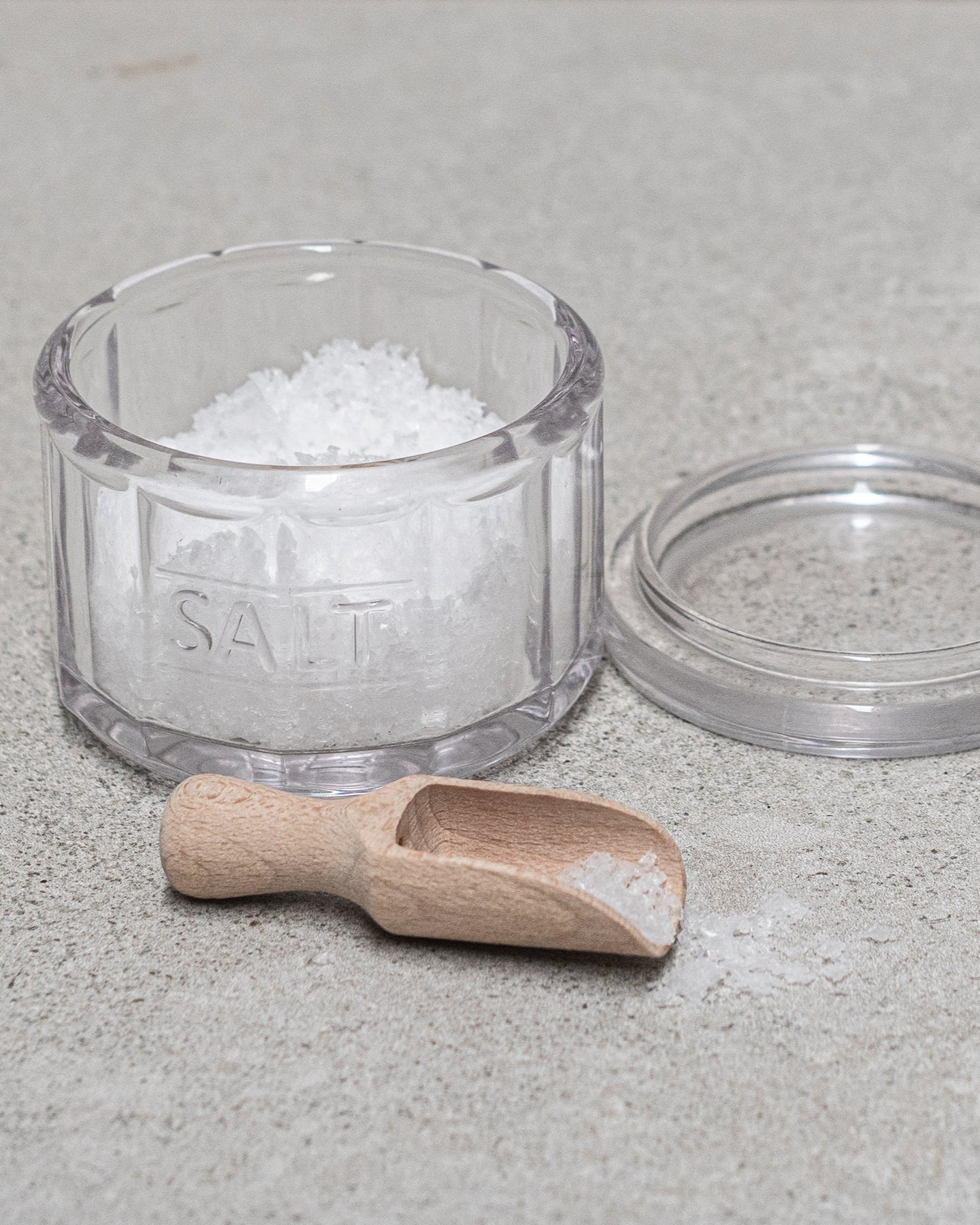 Heaven in Earth | Glass Salt Pot & Scoop