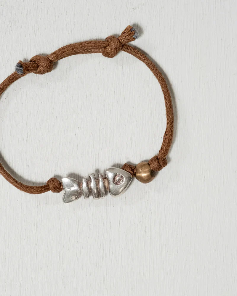 Pesci Che Volano Solo Lisca Charm Bracelet