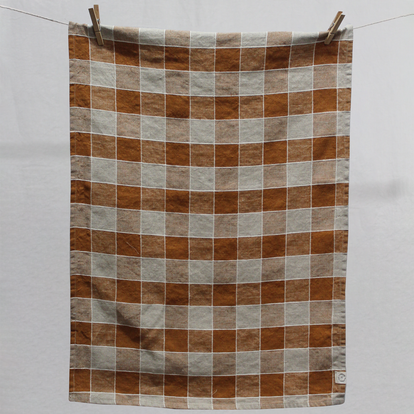 Adrien Linen Tea Towel | Tabac