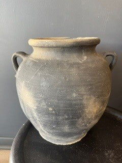 Terracotta Vintage Black Vessel