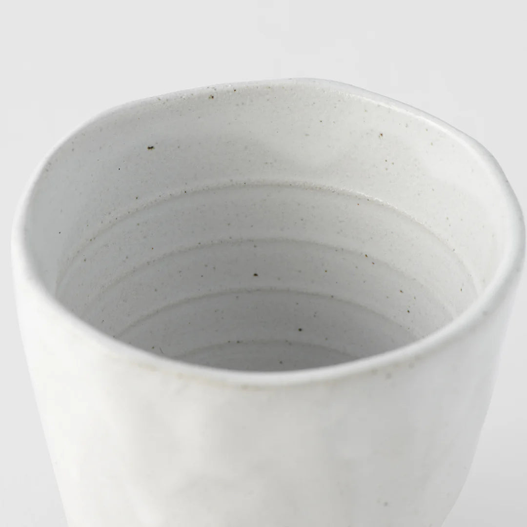 Made in Japan | lopsided mug 275ml - white bisque