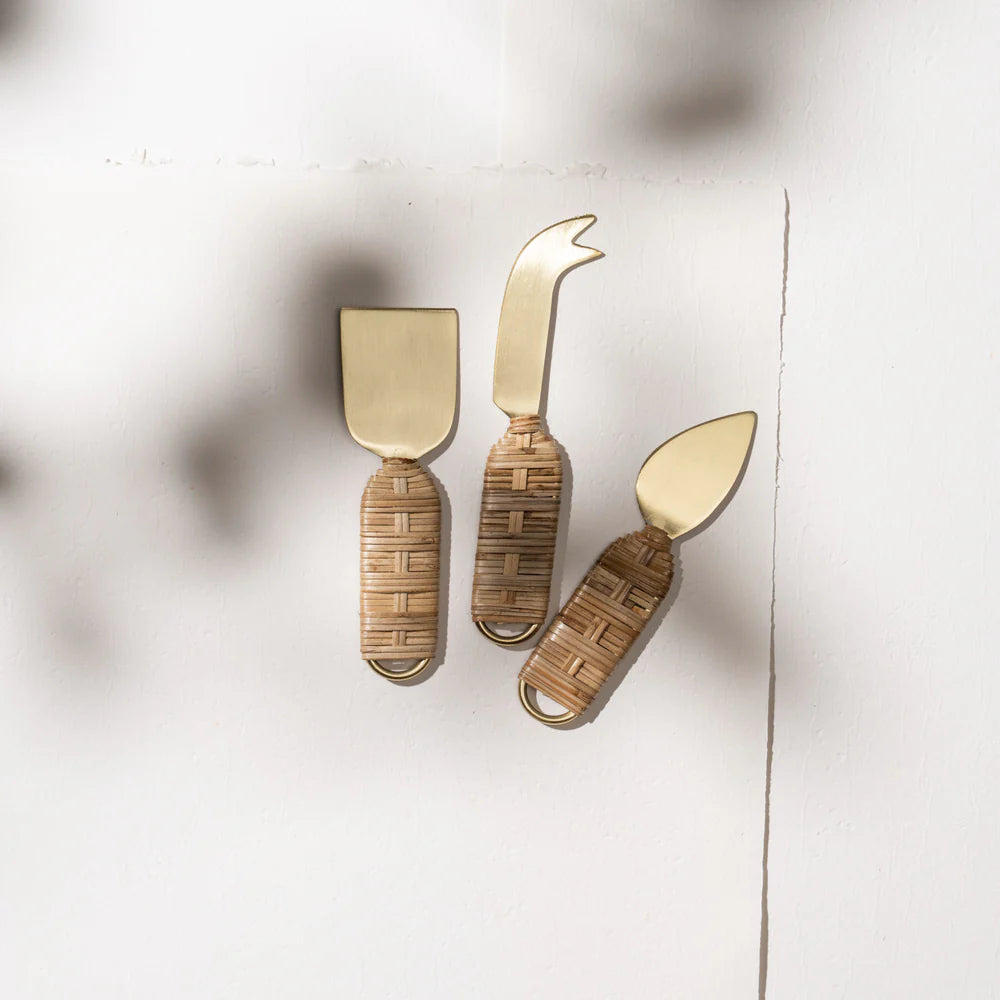 Inartisan | Iris Rattan Cheese Set
