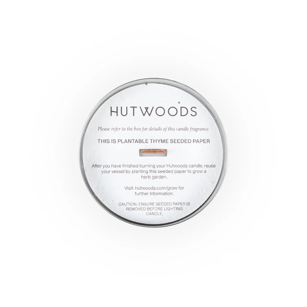 Hutwoods Baked Apple, Cinnamon & Vanilla | Brushed Silver Vessel