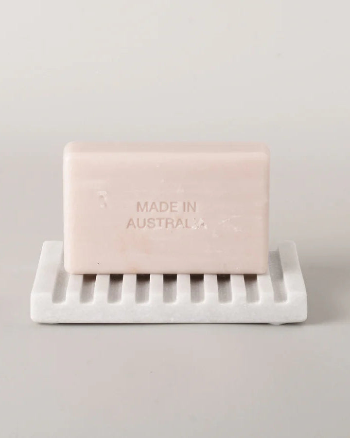 White Marble Rectangle Soap Dish