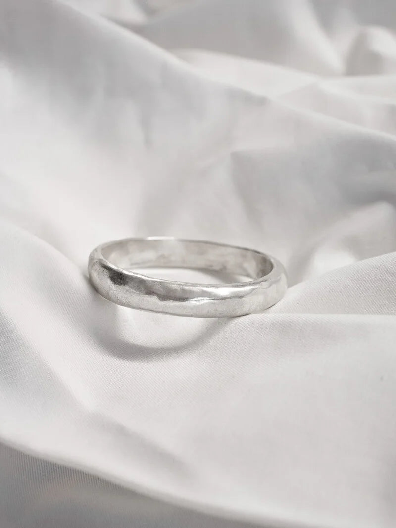 Dome Chunky Silver Bracelet