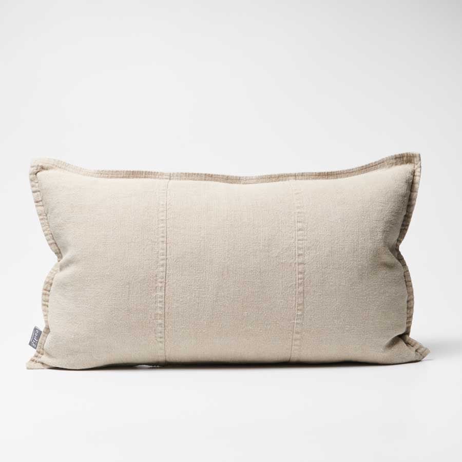 Luca Outdoor Linen Cushion | Natural