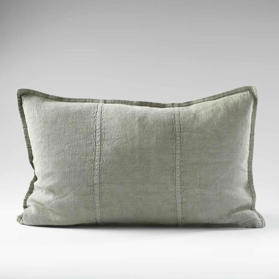 Luca Outdoor Linen Cushion | Pistachio