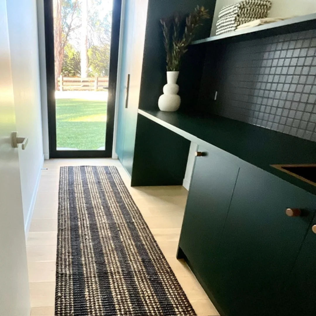 zebra home | jones stripe jute runner