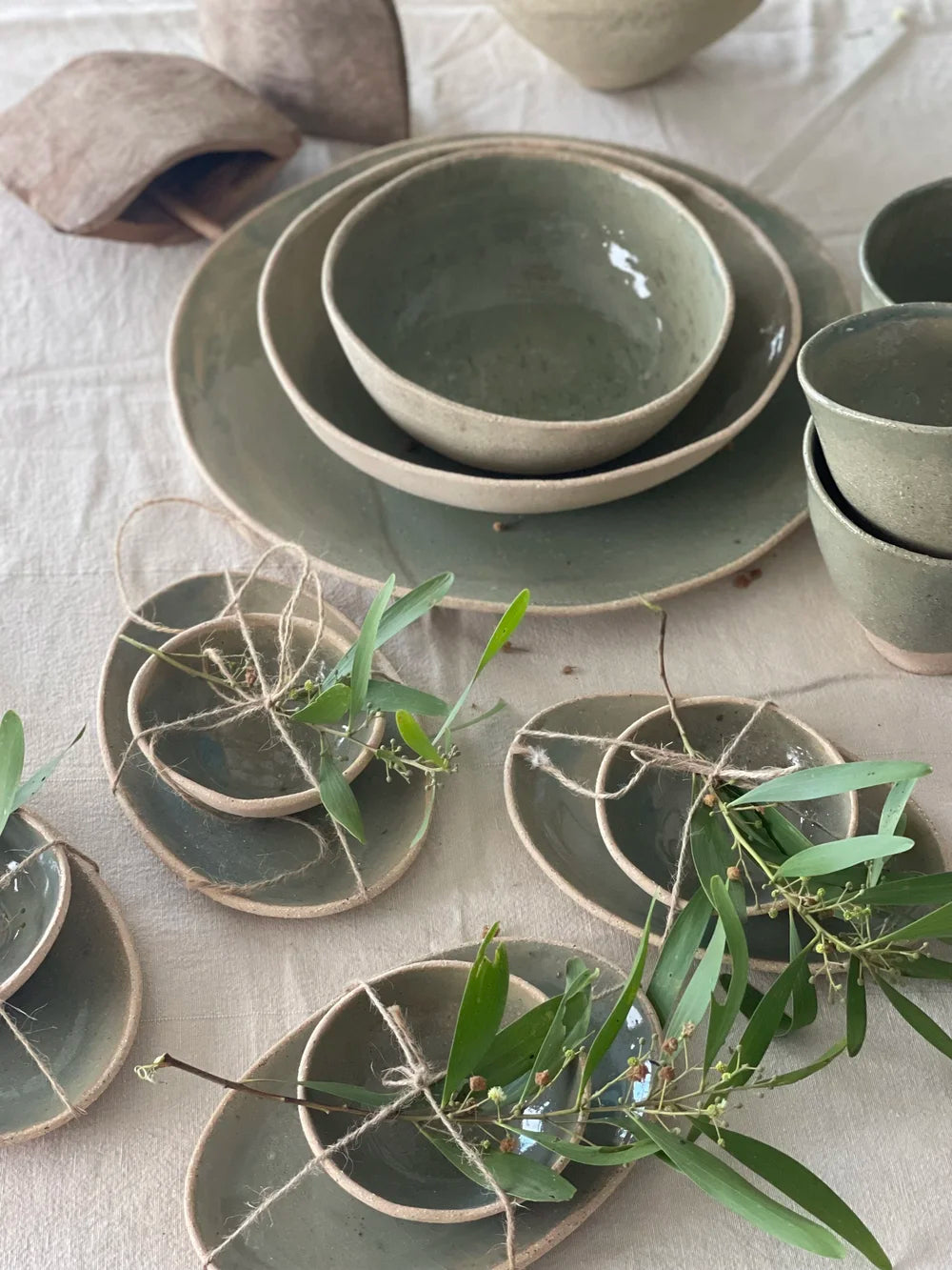 Olive Green Dipping Bowl