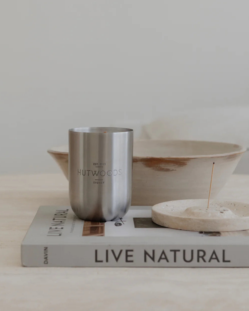 Hutwoods | Frankincense & Myrrh | Brushed Silver
