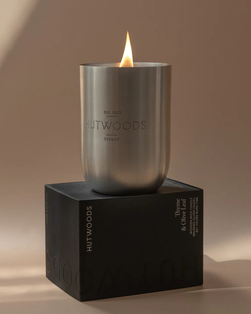 Hutwoods | Thyme & Olive Leaf | Brushed Silver