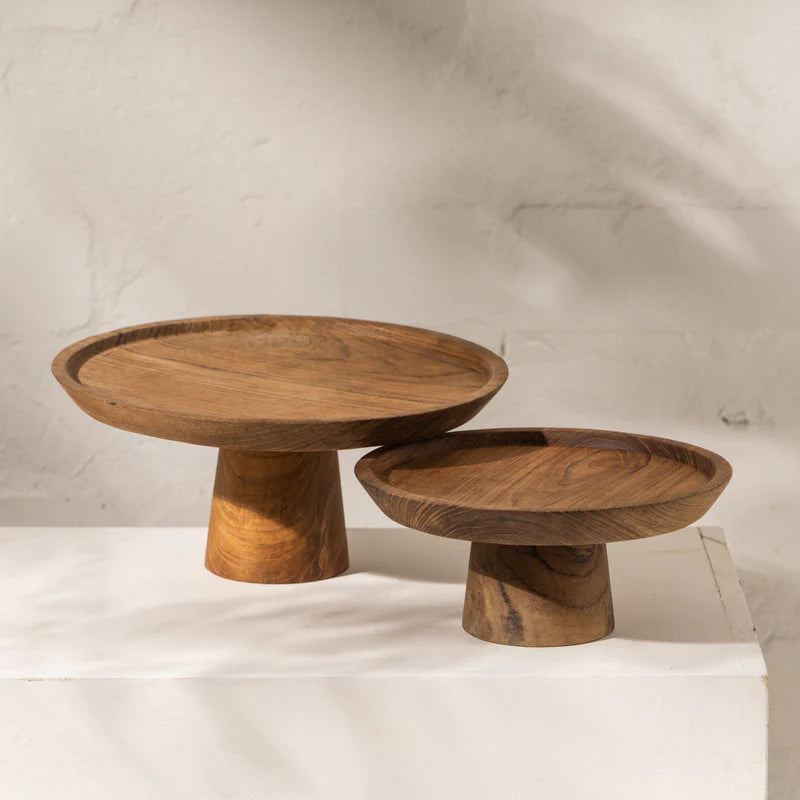 Inartisan | Jali Wooden Cake Stand Small