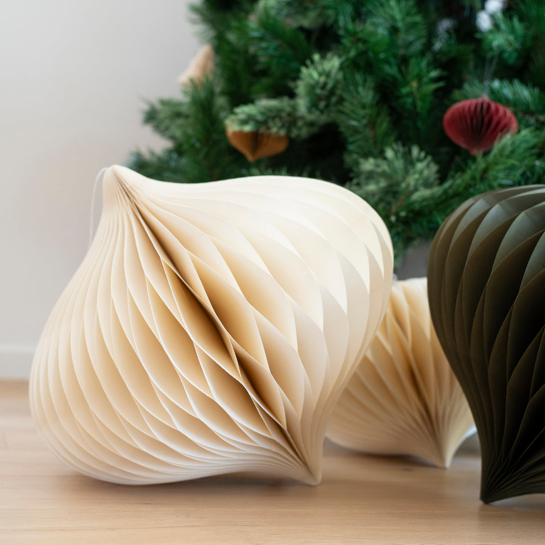 Statement Jewel Ornament | Off White 30cm