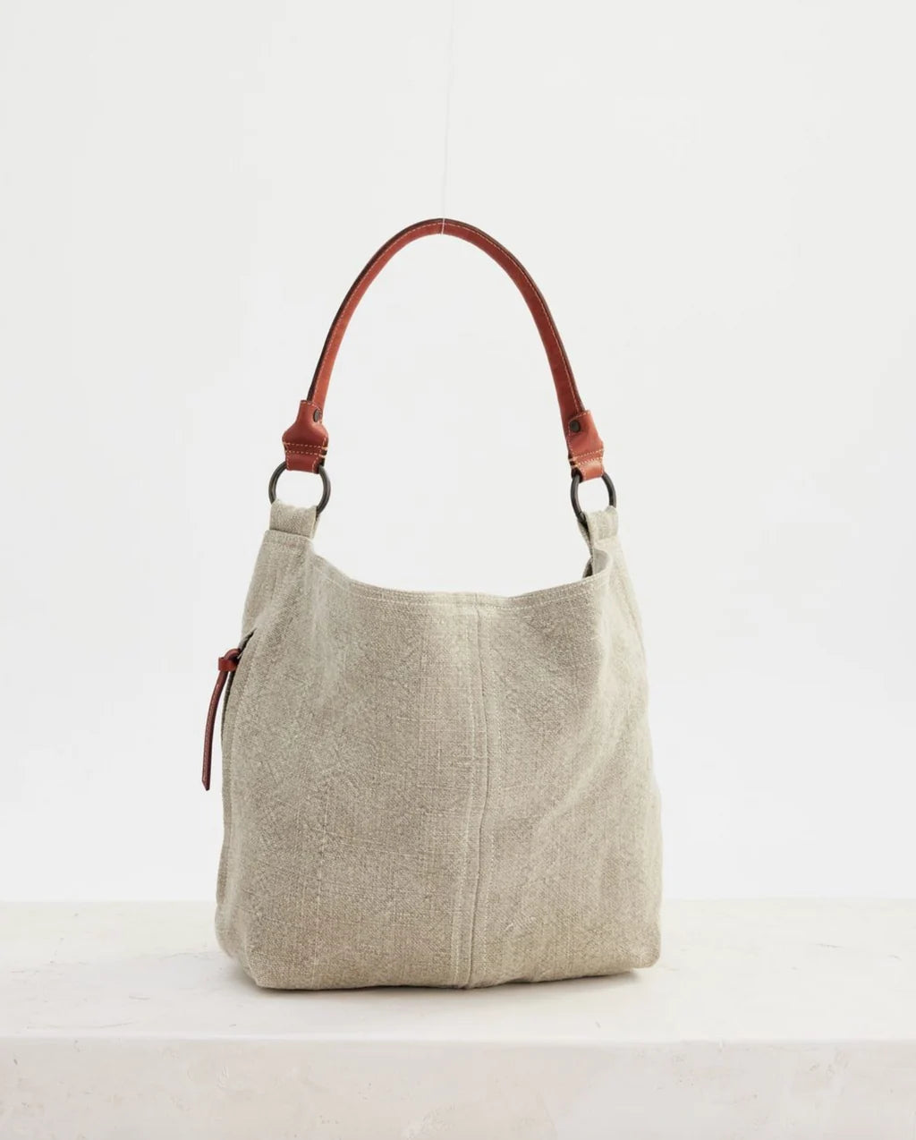 Sunday Jute Slouchy Bag | Eucalyptus
