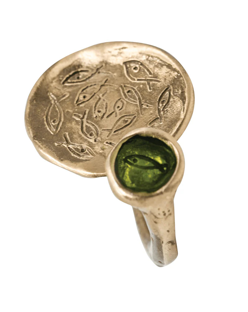 Lago Ring Bronze | Green | Small