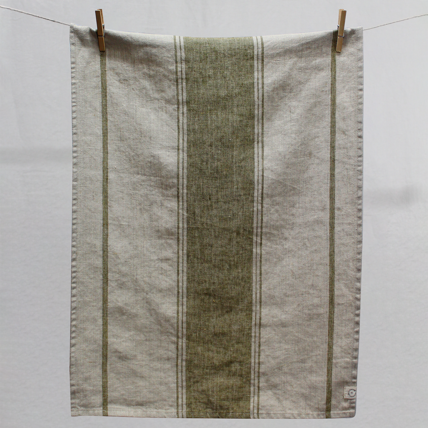 Louis Linen Tea Towel | Khaki