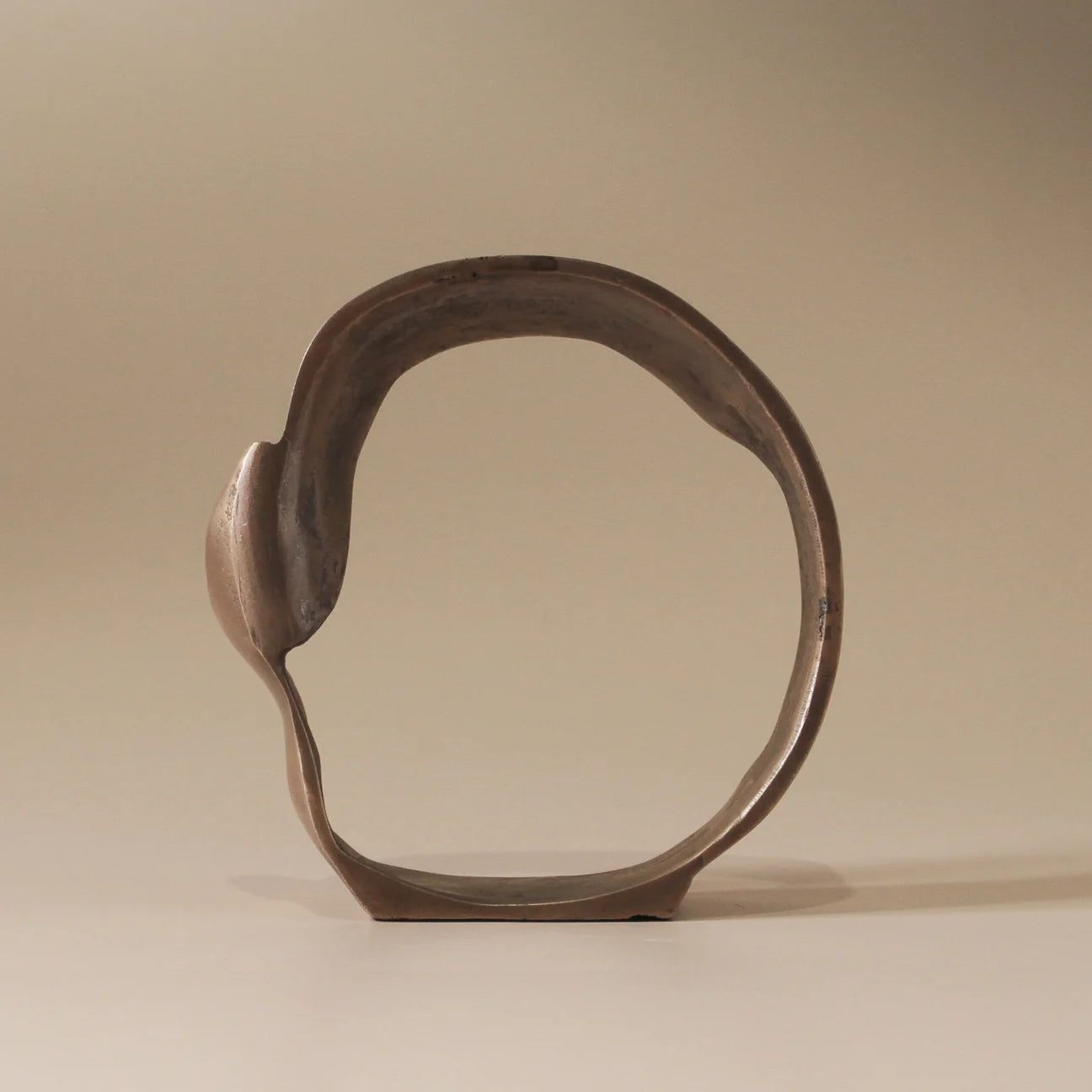Lunar Sculpture Antique Brass