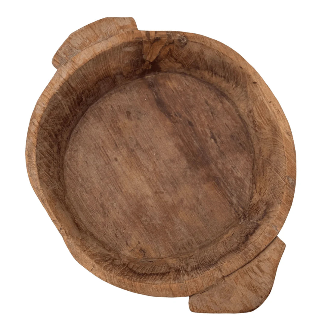 Large Vintage Parat Wooden Bowl