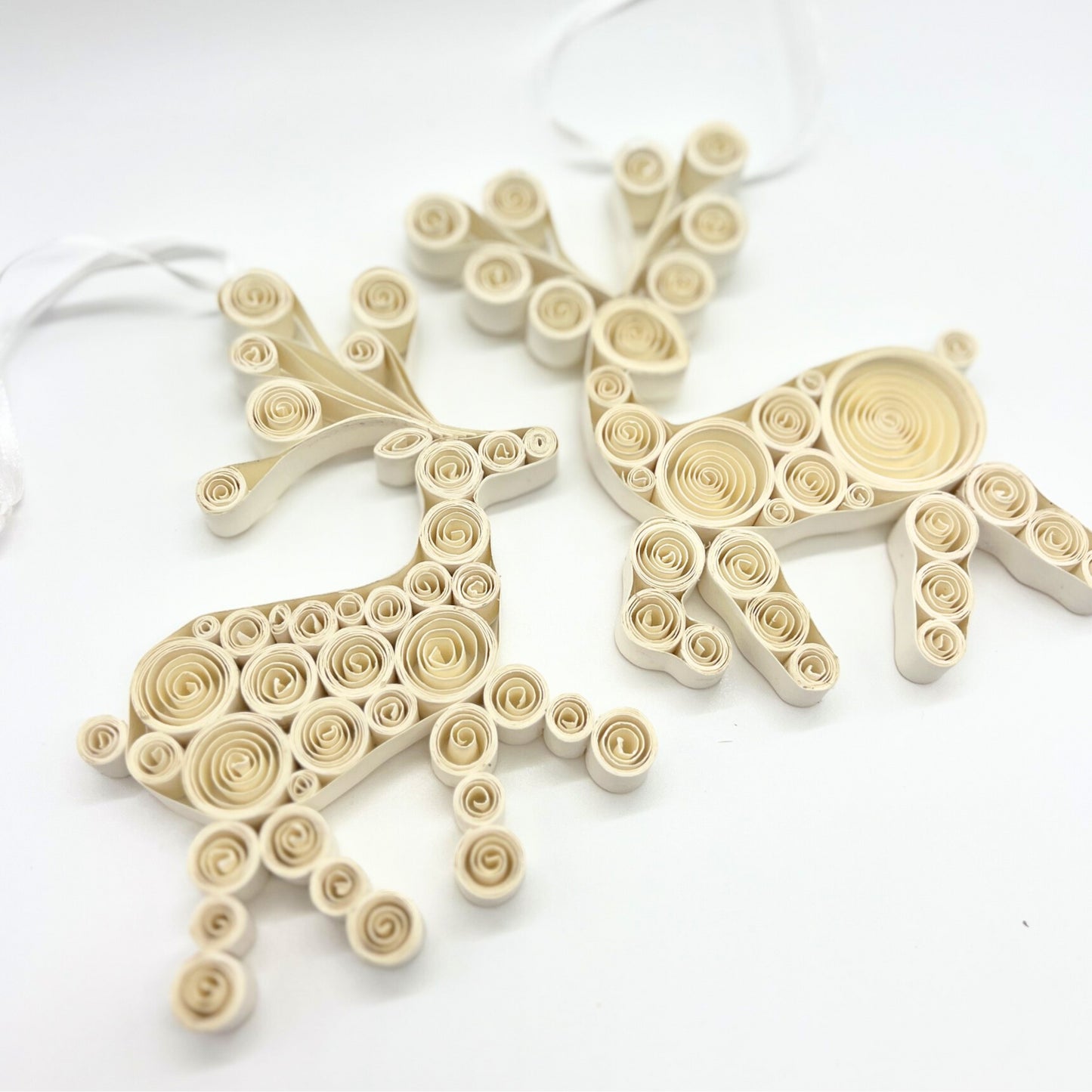 Quilling Reindeer Duo