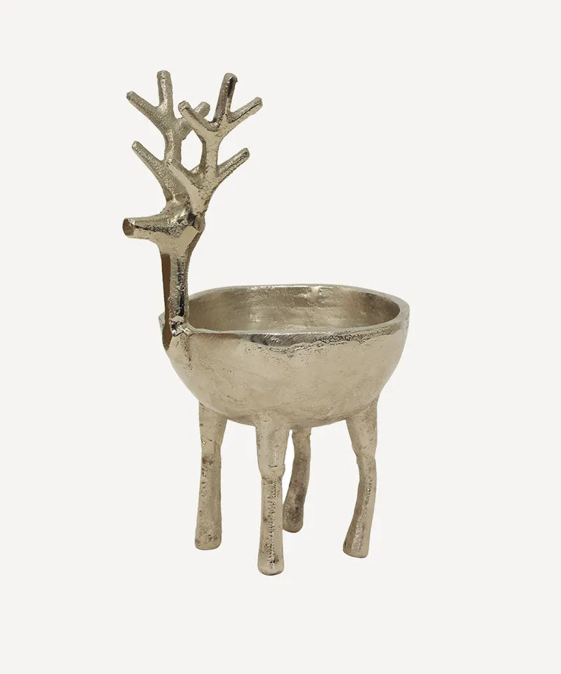 Reindeer Sweets Bowl | Gold and Silver