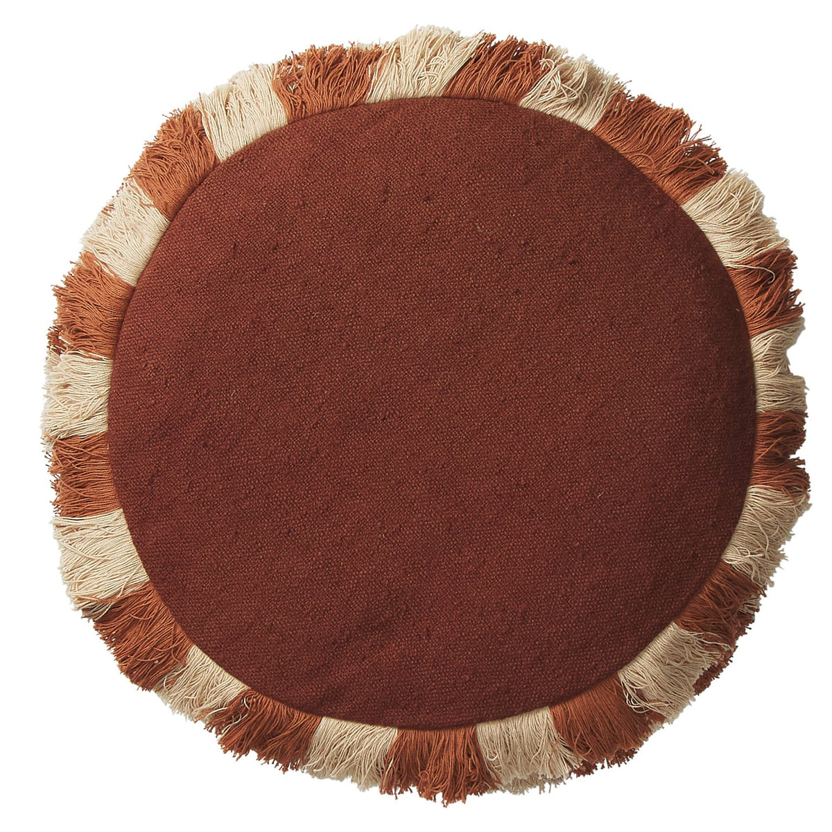 Reese Round Cushion | Umber