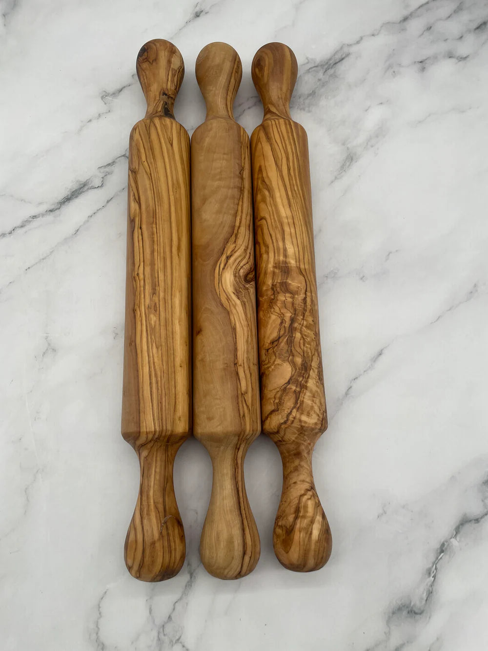 Greek Olive Wood Rolling Pins With Handle