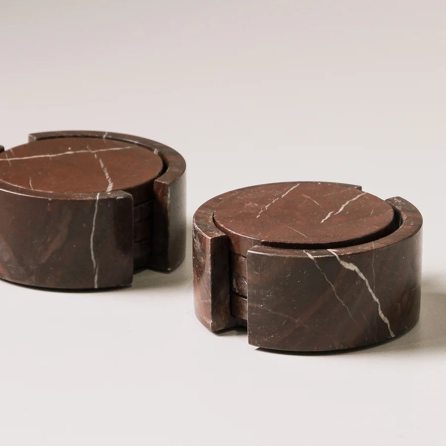 Odite Coasters Set of 4 | Rosso Levento